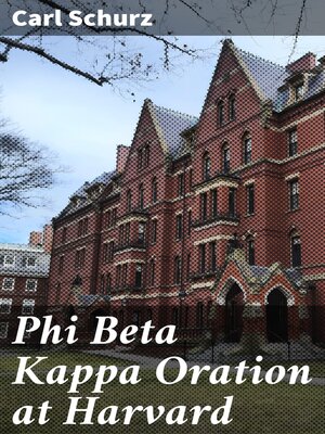 cover image of Phi Beta Kappa Oration at Harvard